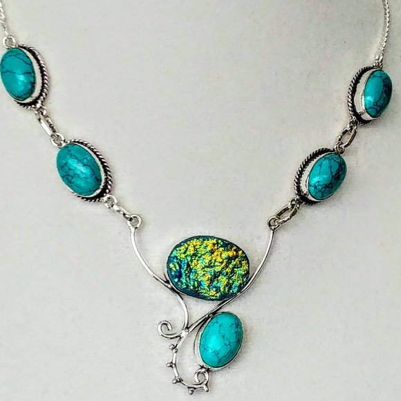 The Girl With Kaleidoscope Eyes Jewelry - Artisan Stone Necklace